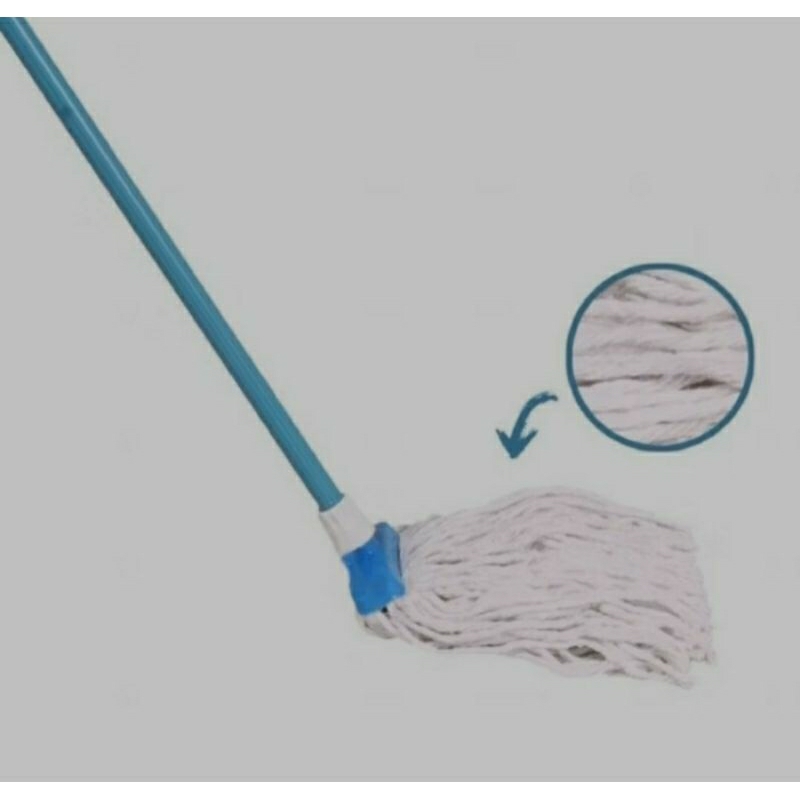 Kain Pel Lantai Nagoya Komplit Pel Nagoya Sumbu Kain Katun Lebar 12CM Mop Floor Pel Gagang Cafe Rest