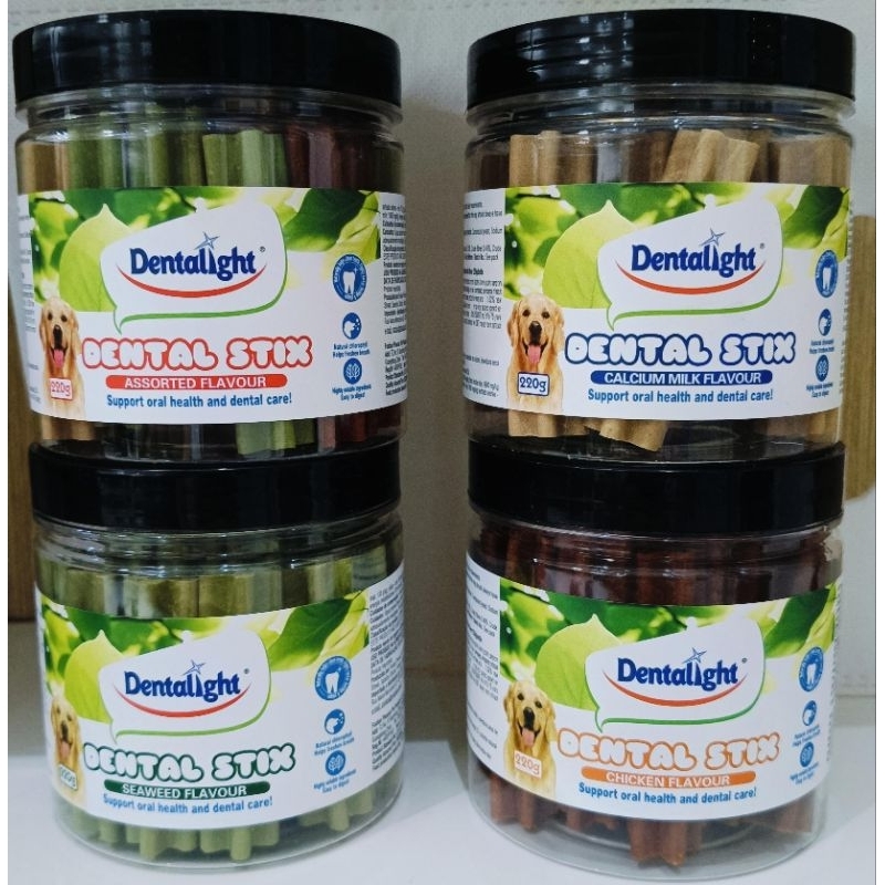 Dentalight dental Stix 220 gr snack anjing