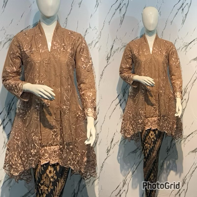 Kebaya Kartini Tunik / Kartini Brokat / Kebaya Modern / Kebaya Kartini Floy / Kartini wisuda