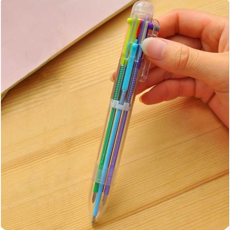 

Pena Bolpoin Pulpen Bolpen Tinta Cair Hitam Merah Biru Hijau 6 enam Warna Warni Invisible Magic Pen Bolpoin