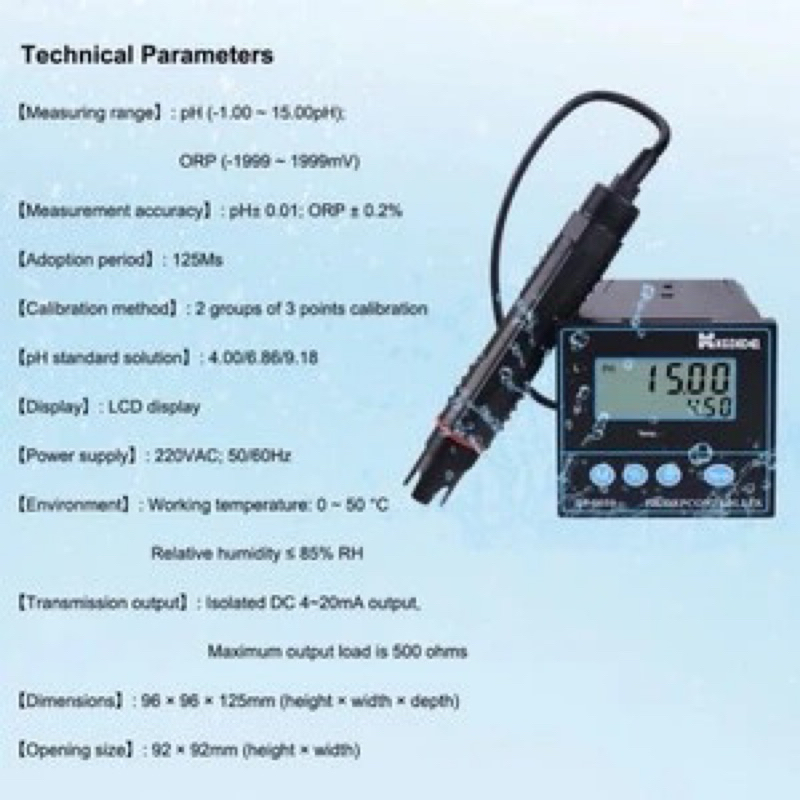 Kedida CT6659 PH ORP Controller Meter Water Kontroler Tester CT-6659