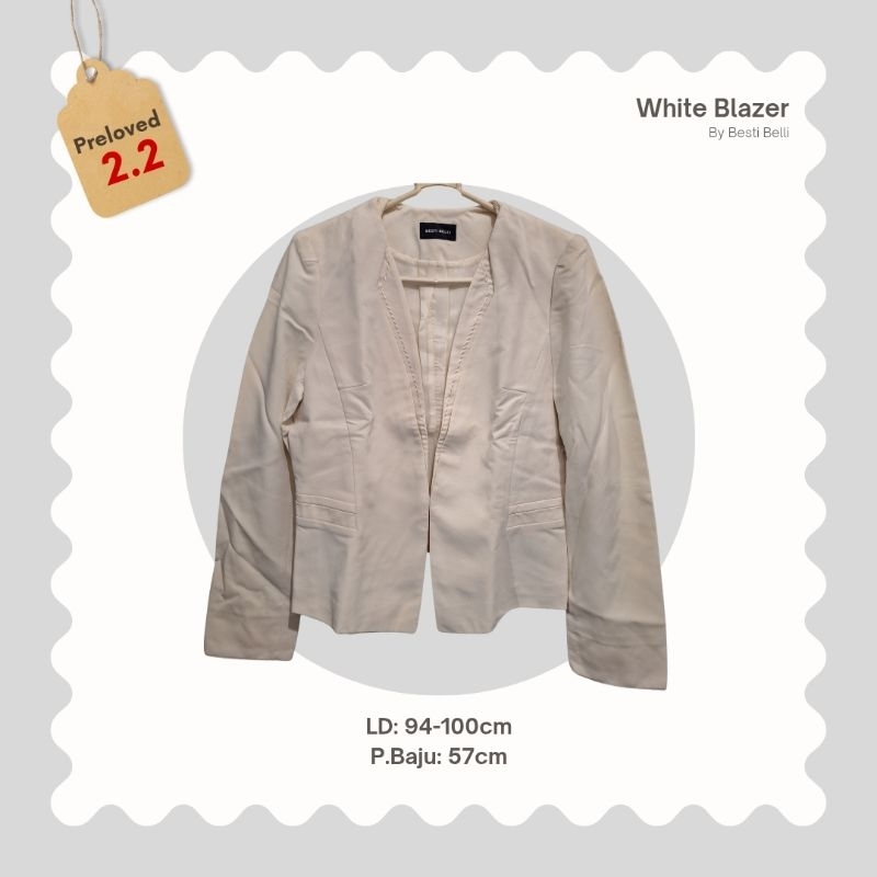 White Blazer || Blazer Putih