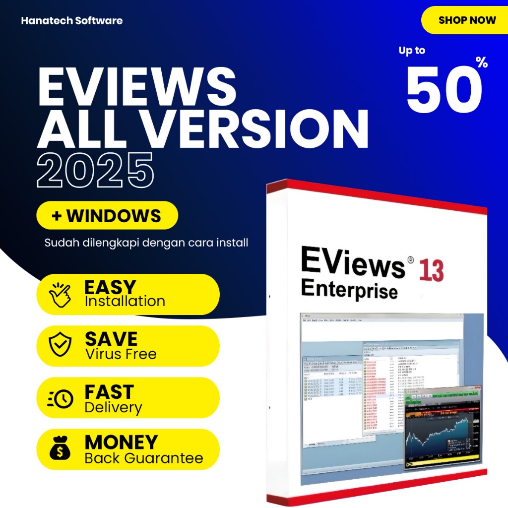 Eviews 13 / Eviews 12 / Eviews 10 / Eviews 9 / Eviews Enterprise Full Version