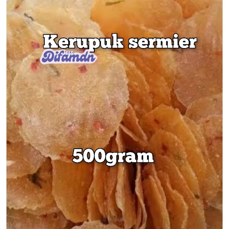 

termurah! kerupuk sermier mentah 500gram / kerupuk samiler / kerupuk singkong