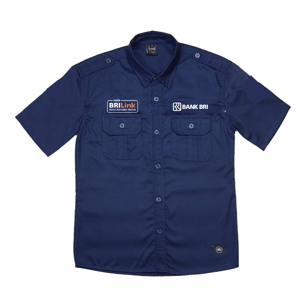 KEMEJA BRI BRILINK BORDIR KOMPUTER / KEMEJA PDL BRI BRILINK BORDIR CUSTOM