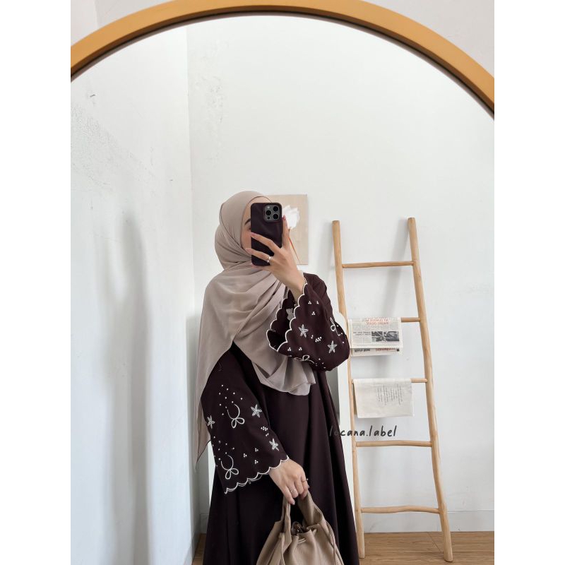 Azna abaya couquete wolpeach premium