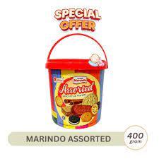 

MARINDO ASSORTED BISCUIT WAFERS 350 GRAM SPECIAL LEBARAN