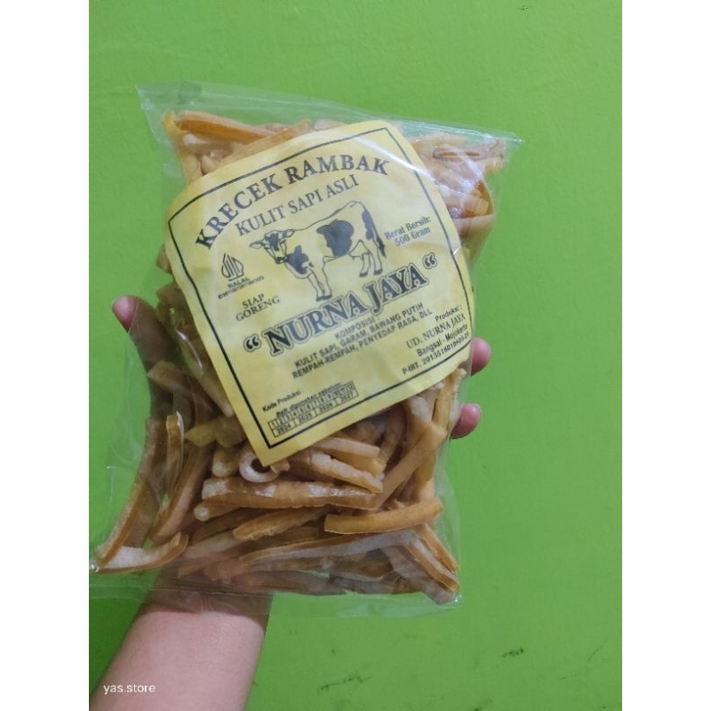 

rambak sapi premium putih bersih glowing