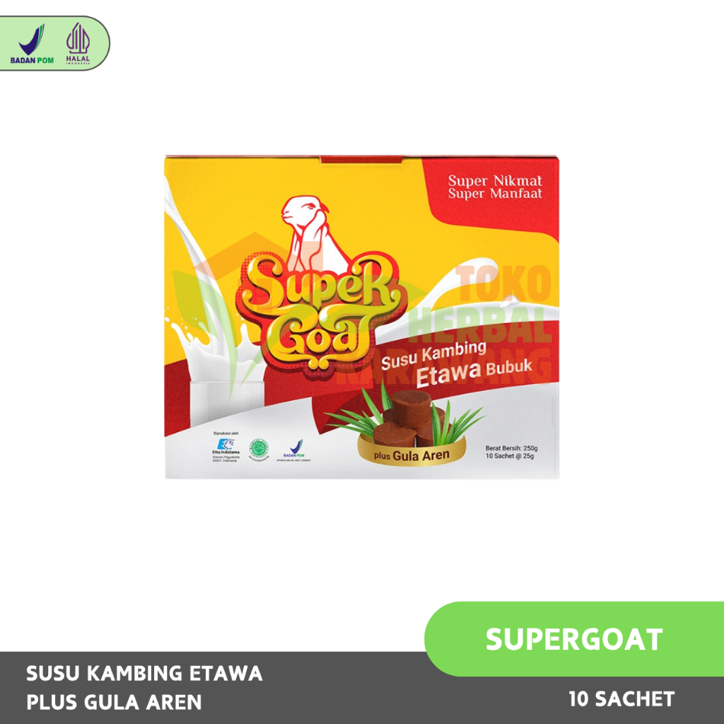 

(FREE LM 0,001) SUPERGOAT / Super Goat Plus Gula Aren - Susu Kambing Etawa