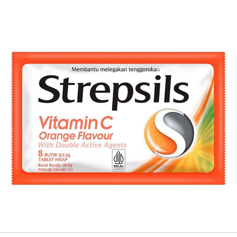 

Strepsils Vitamin C Orange Flavour 8 Butir | Membantu Melegakan Tenggorokan