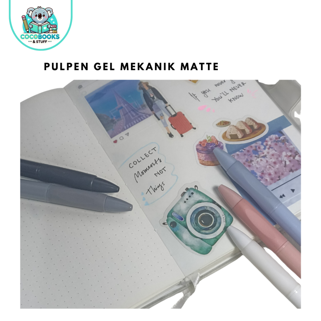 

PULPEN GEL 0,5 MEKANIK COLOUR MATTE