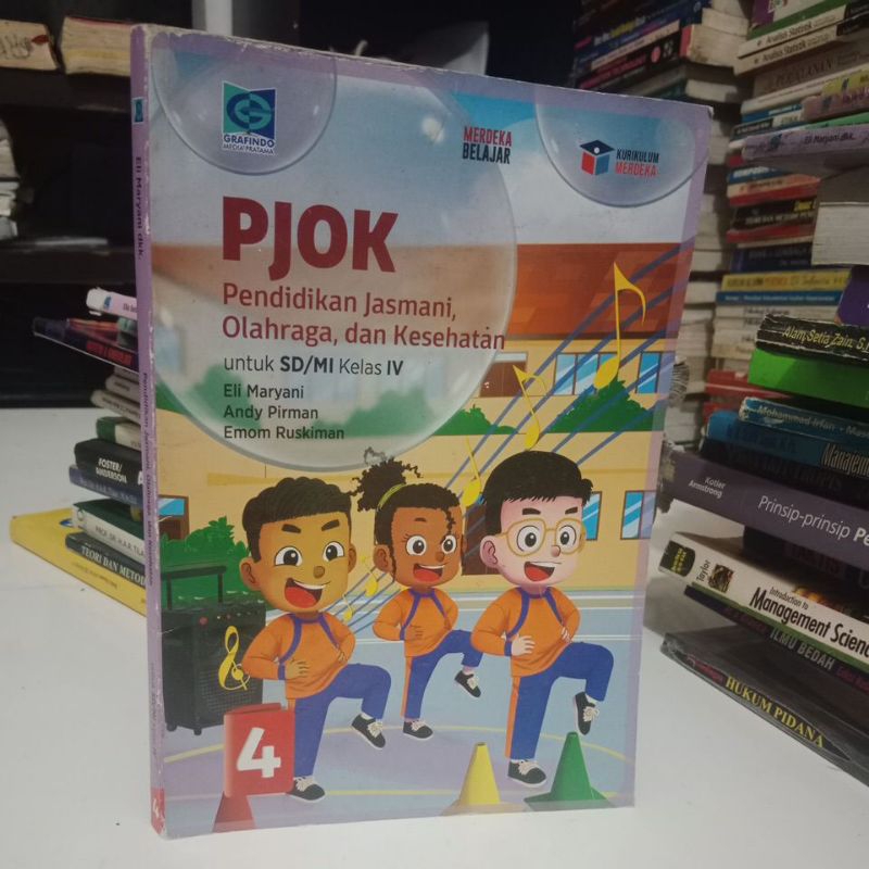 buku PJOK(pendidikan jasmani olahraga dan kesehatan) SD kelas 4 penerbit grafindo