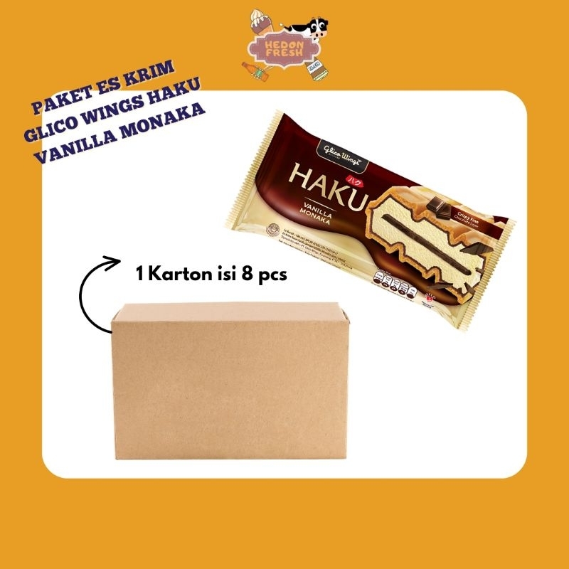 

Paket Es Krim Glico Wings Haku Vanilla Monaka