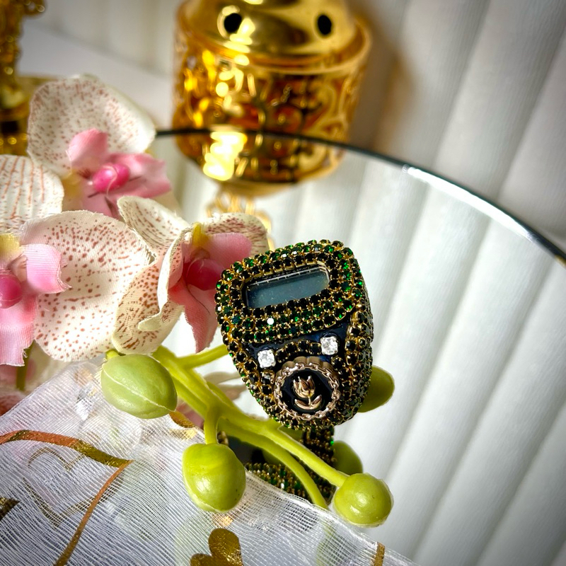 Tasbih digital LED Swarovski , Tasbih Digital Cincin , Tasbih Digital Cantik Mewah simple elegant