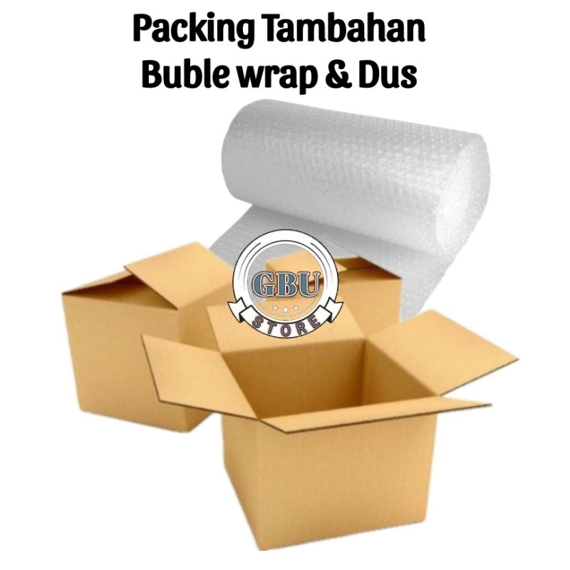 

Ekstra Packing duss & buble wrap untuk packed biar aman