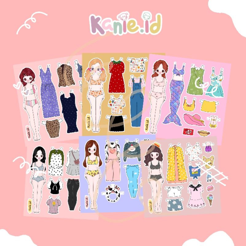 BP BPAN /BONGKAR PASANG/BAJU-BAJUAN/PAPER DOLLS/MAINAN JADUL