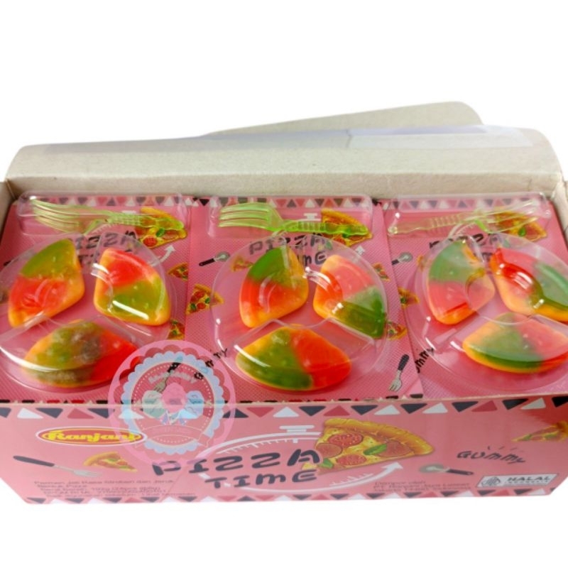 

RANJANI PERMEN GUMMY PIZZA TIME (1 box isi 24pcs)