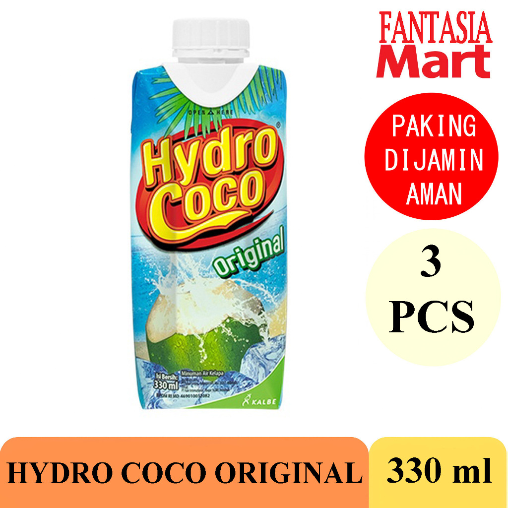 

HYDRO COCO 330 ML FANTASIA PACK PER 3 PCS DENGAN PAKING AMAN