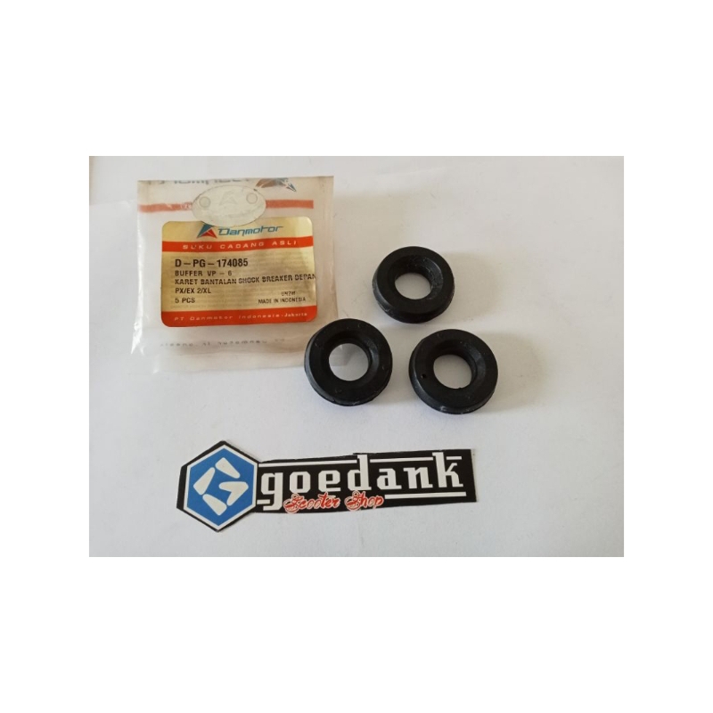 KARET BANTALAN SHOCK DEPAN VESPA PX EXCEL PTS DANMOTOR HARGA PER BIJI
