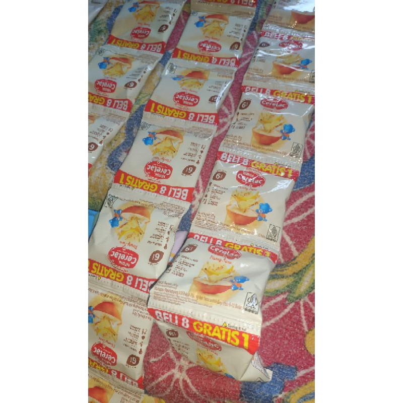 cerelac sachet pisang susu dan cerelac kacang hijau