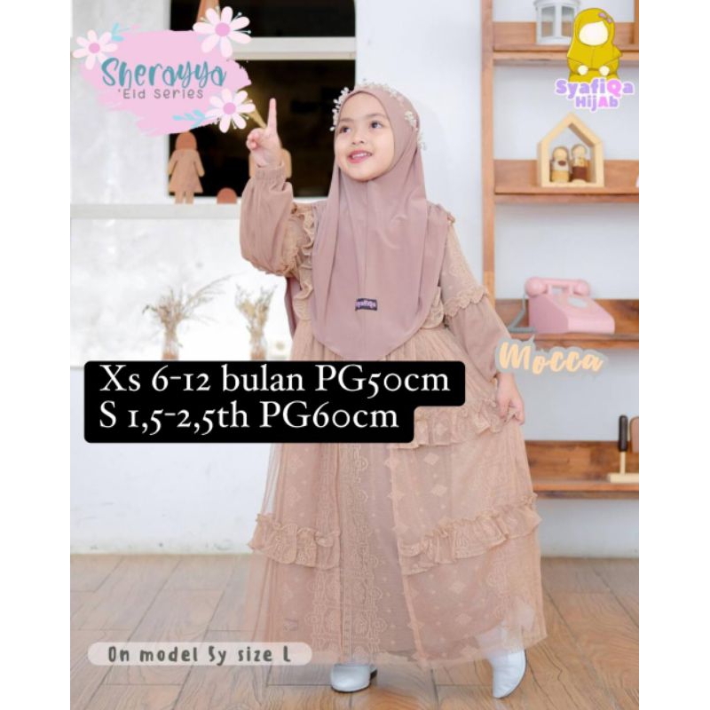 gamis sherayya syafiqa hijab gamis anak