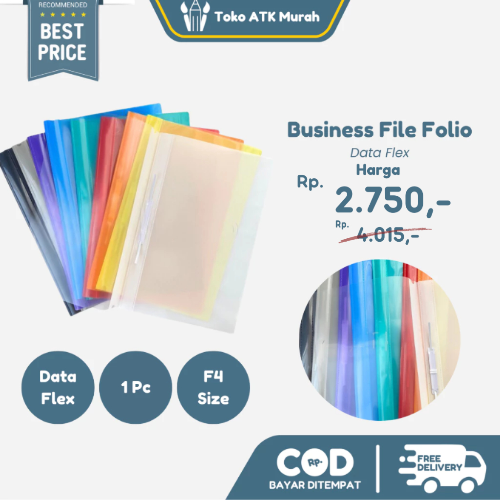 

Dokumen Plastik Business File Folio F4 - Satuan