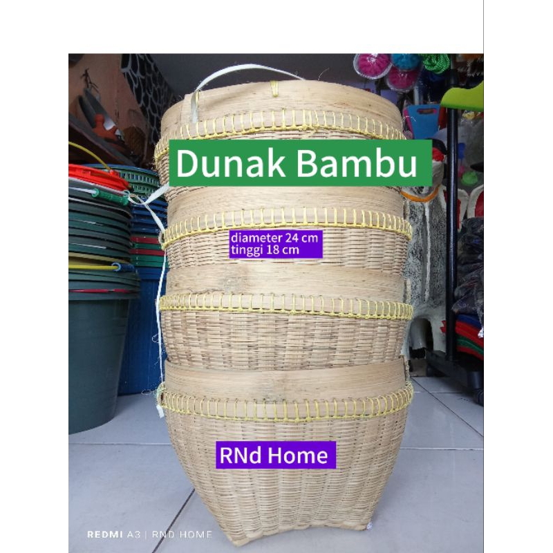 Dunak Bambu Diameter 24 cm