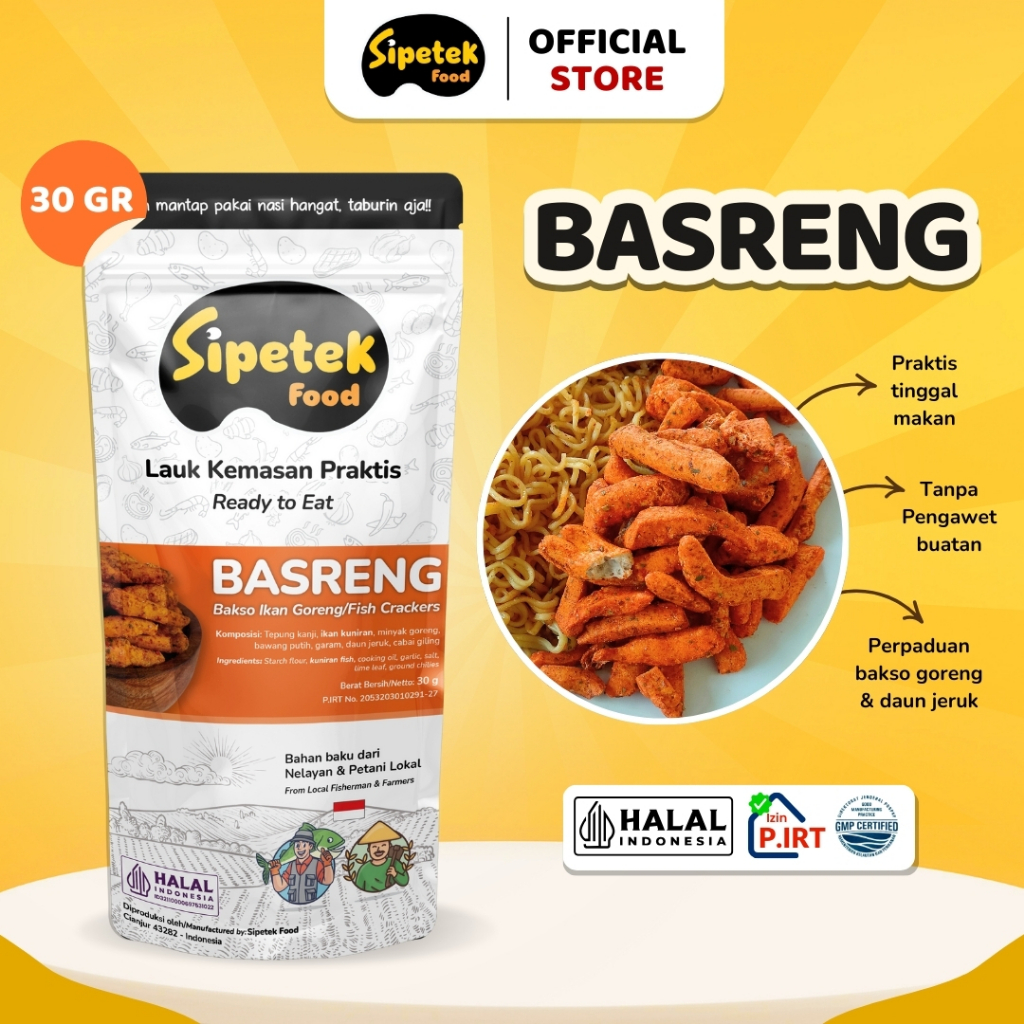 

Sipetek - [Spesial] Basreng Pouch 30gr Pedas Daun Jeruk