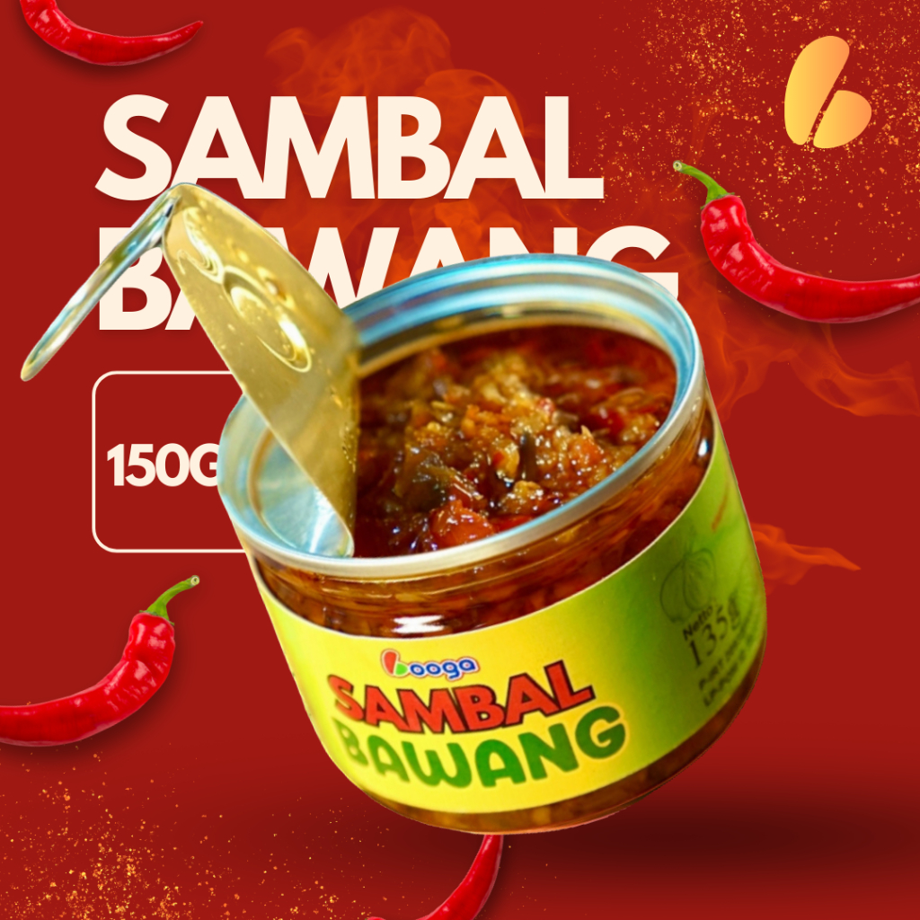 

Sambal Pedas Premium Bawang/Cumi/Cakalang/Ayam Suwir/Teri Sambel Booga