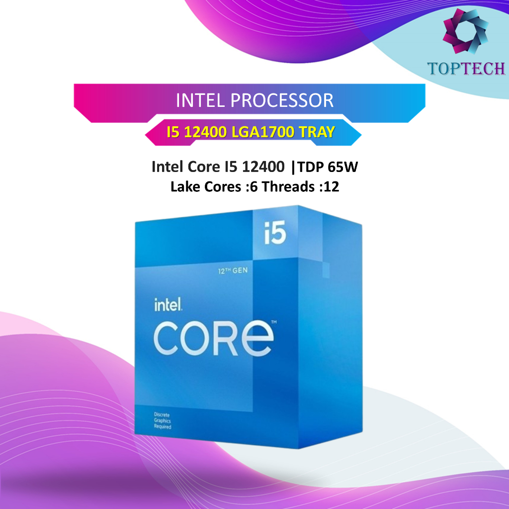 INTEL PROCESSOR I5 12400 LGA1700 TRAY