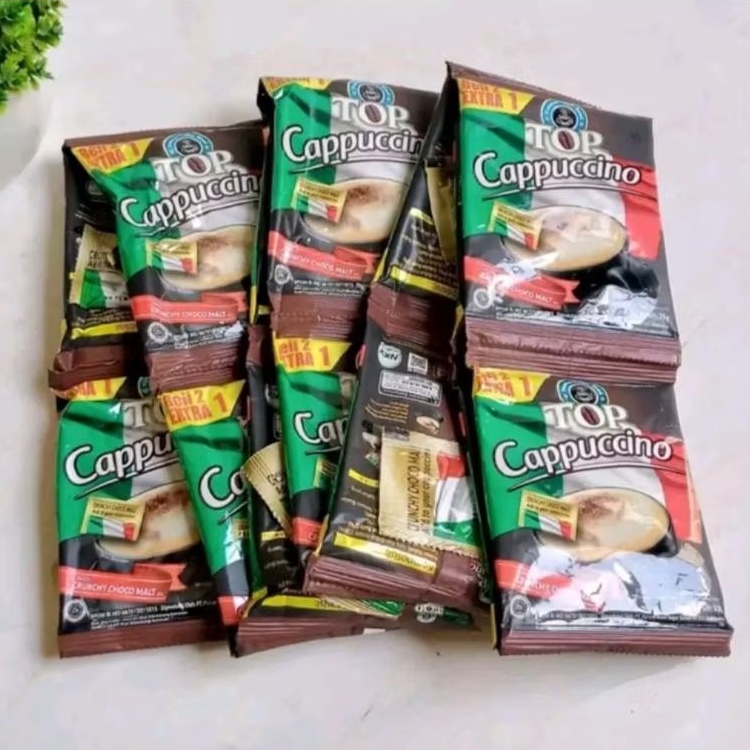 

TOP CAPPUCINO 1renceng (15 sachet) 25gr