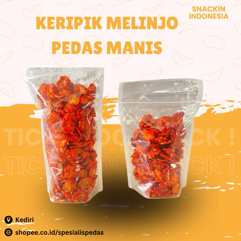 

[1/2kg] Emping Melinjo Geprek Pedas Manis