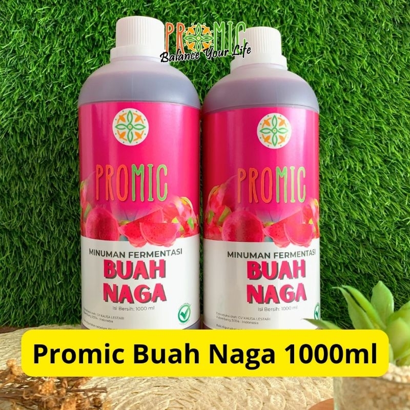 Minuman Probiotik PROMIC Buah NAGA tanpa GULA - 1 LITER, PROMIC OFFICIAL