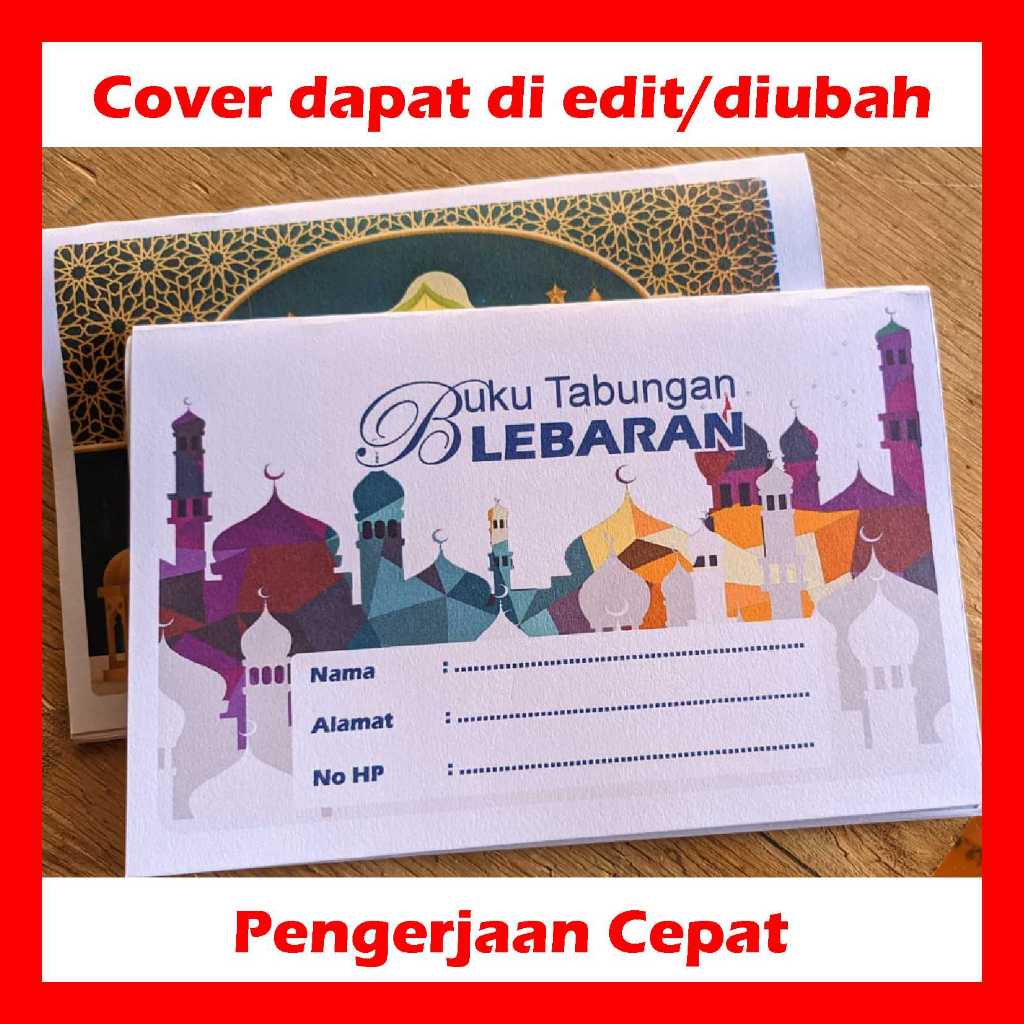 

Buku Tabungan Lebaran - MASJID SIANG HARI - Custom Cover - Isi 20 Halaman