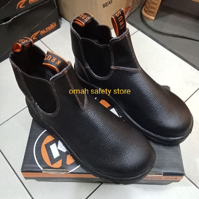Sepatu Safety Krusher Nevada Black - Safety Shoes Kerja Original Krusher Type Nevada 100%