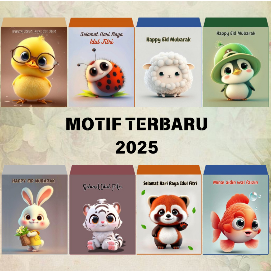 

AMPLOP LEBARAN ECERAN TERMURAH 10 PCS MOTIF ISLAMI