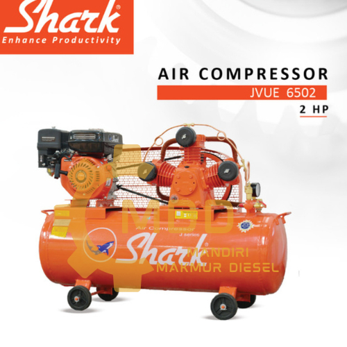 Air Compressor SHARK 2 HP ( Pakai Engine ) COMPRESSOR SHARK DENGAN ENGINE SHARK LENGKAP SIAP PAKAI M