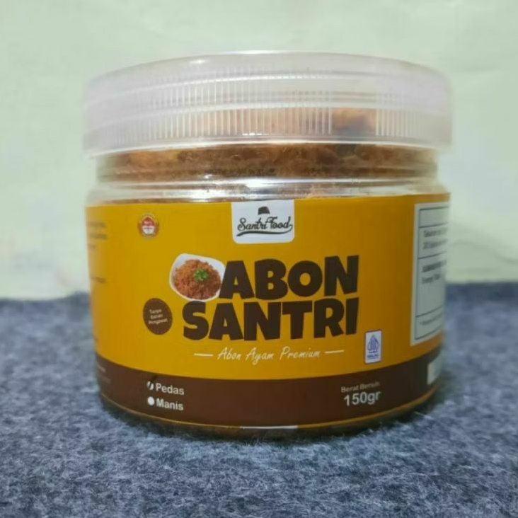 

Abon SANTRI 150gr Abon Ayam Manis & Pedas