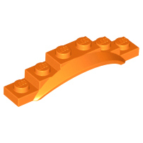 Lego Orange Part 62361 Vehicle, Mudguard 1 1/2 x 6 x 1 with Arch