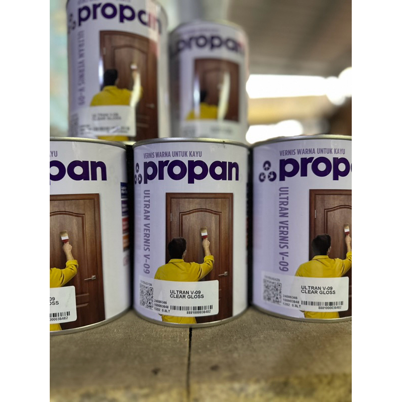 Vernis Kayu - Propan Ultran Vernis V-09 Clear Gloss (0.8 Liter) Cat Politur | Vernis | Propan | Kayu