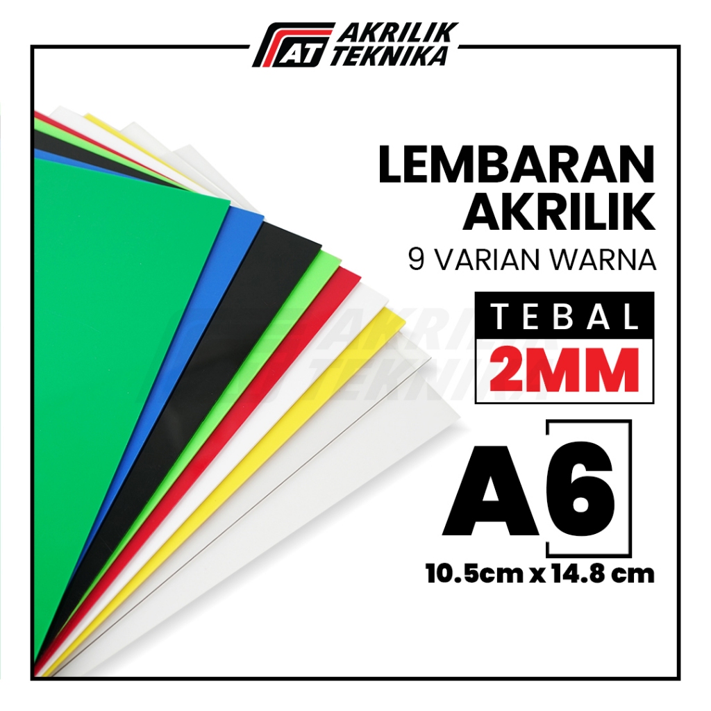 

Lembaran Akrilik A6 2mm / Acrylic Sheet Clear / Akrilik Warna