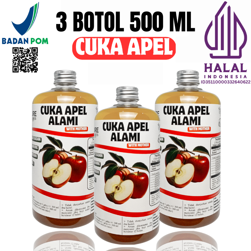 

NATURE VIBES - CUKA APEL ORIGINAL 1,5 LITER/CUKA APEL ORIGINAL UNTUK KESEHATAN/CUKA APEL UNTUK DIET/