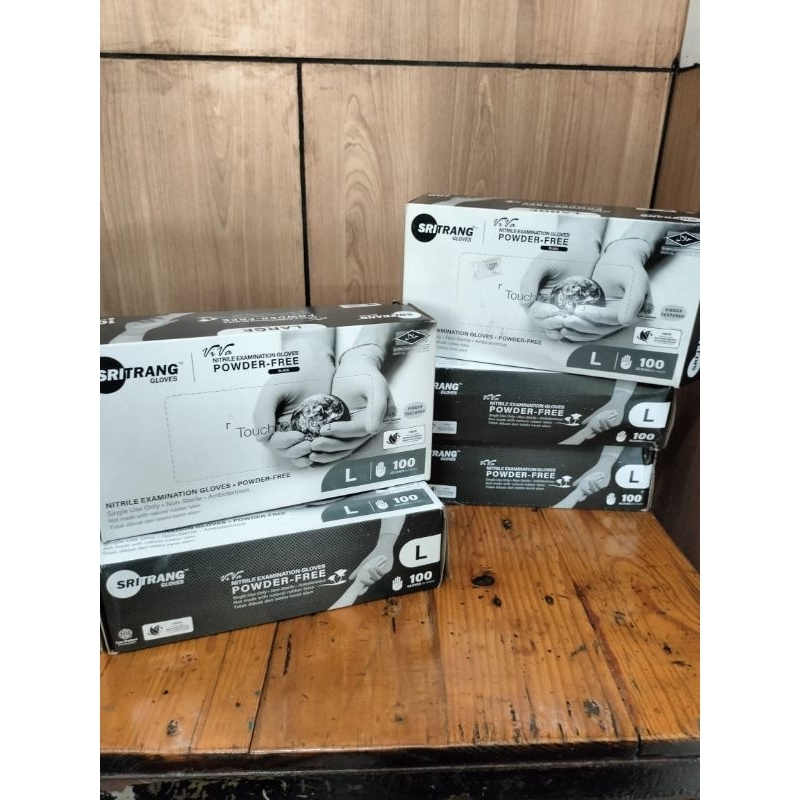 Sarung Tangan Nitrile Black Non Powder/Handscoon Nitrile Gloves