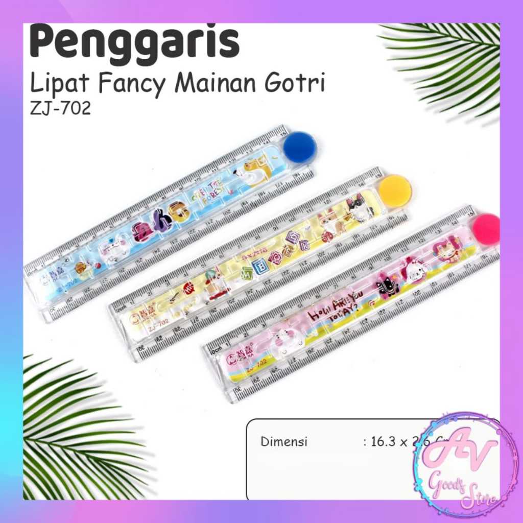 

Penggaris Lipat + Mainan / Penggaris Lipat 30cm Fancy / Mistar Ruller Lucu