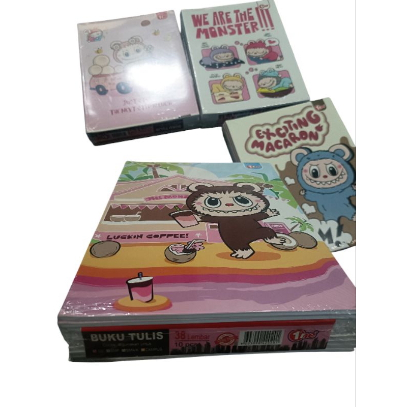 

BUKU TULIS 38 LEMBAR | BUKU TULIS KARAKTER THE MONSTER | LABUBU