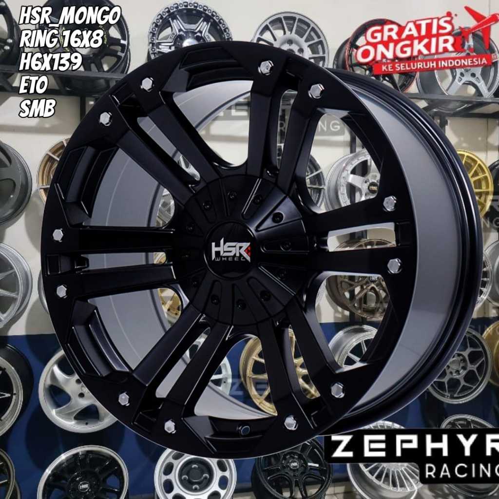 velg hsr MONGO HSR R16X8 H6X139,7 ET0 SMB VELG HSR RING 16 OFFROAD