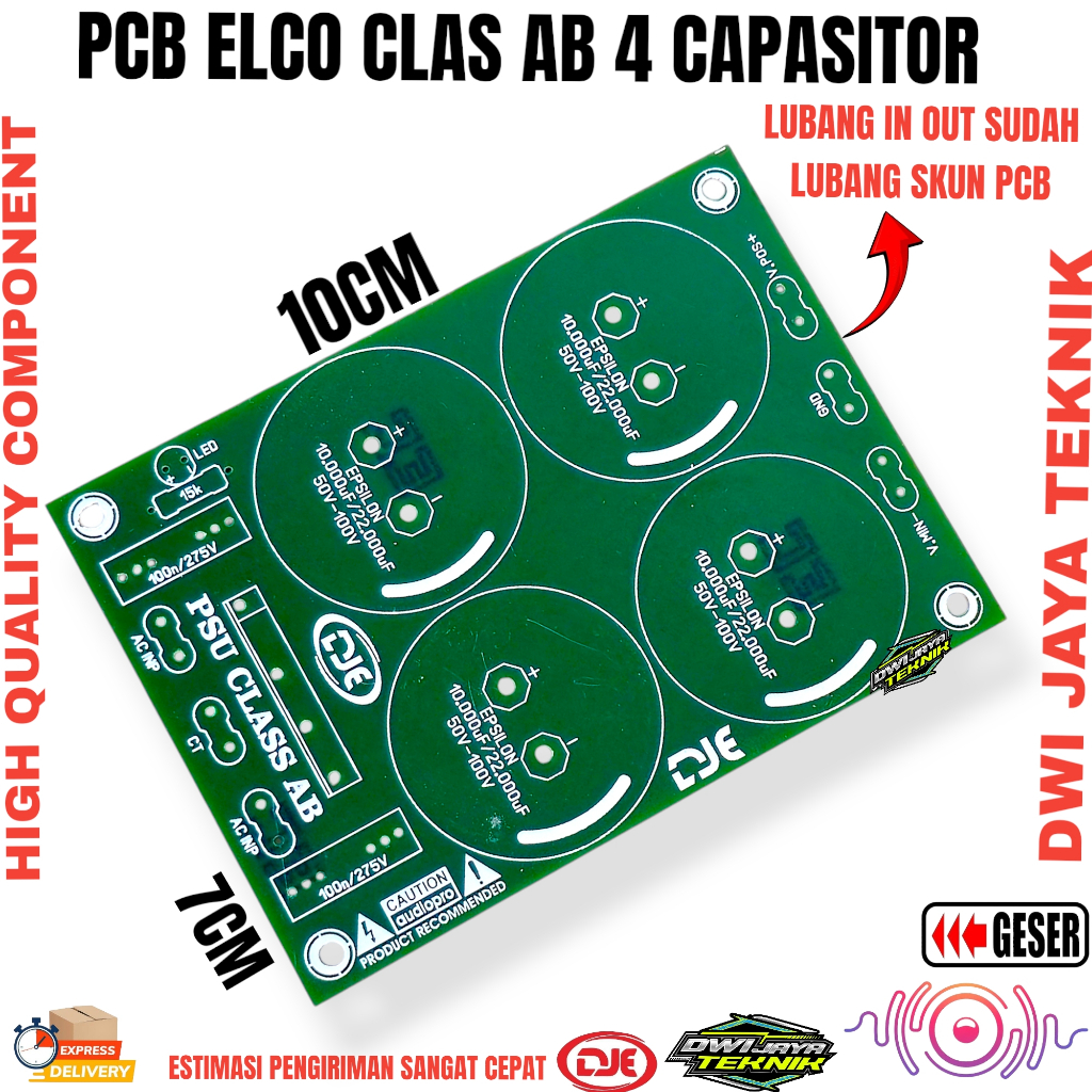PCB ELCO CLASS AB 4 CAPASITOR