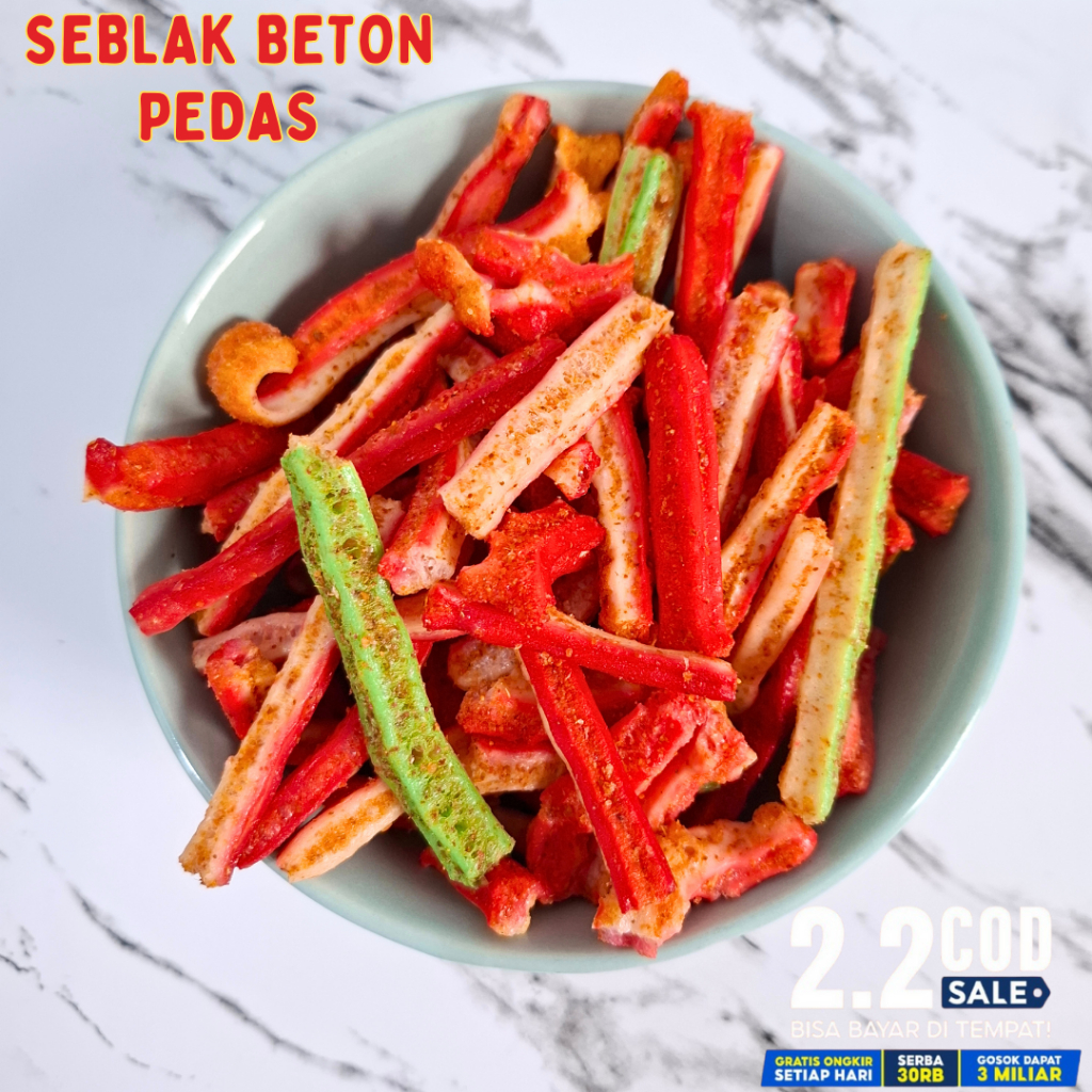 

Seblak Beton Pedas | Kerupuk Seblak Jaat Beton 250g