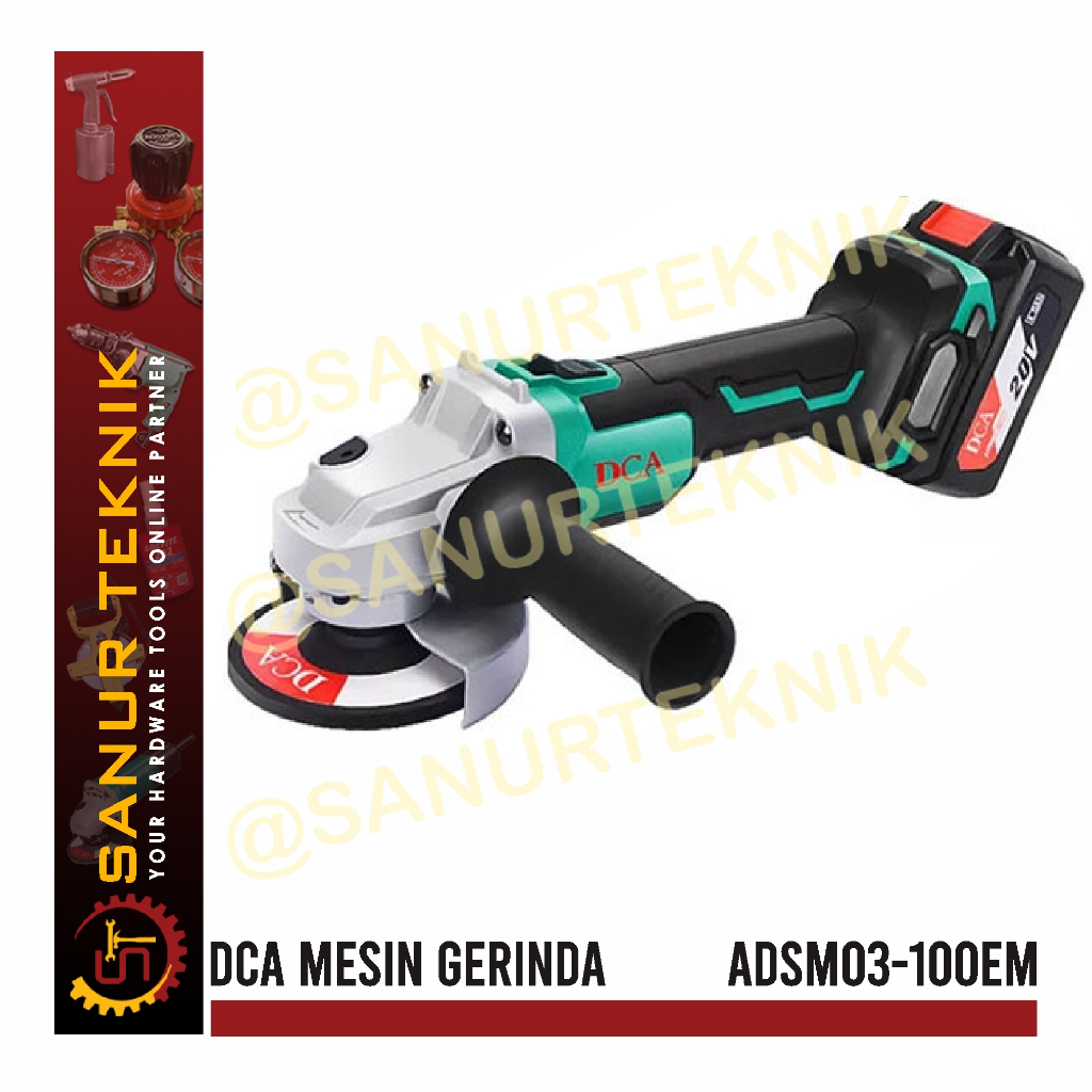 DCA ADSM03-100EM Mesin Gerinda Grinda Brushless dan Tanpa Baterai