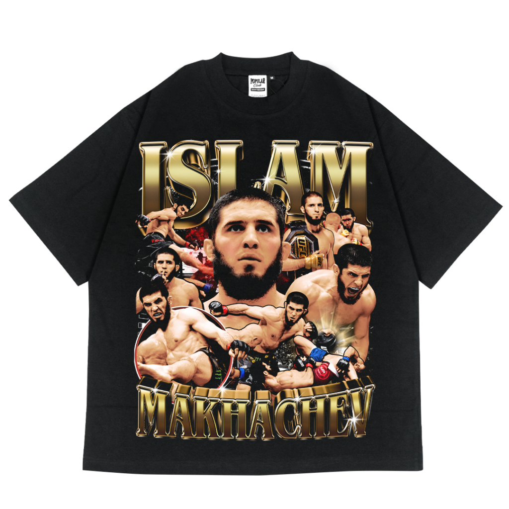 Islam Makhachev Oversized Vintage T-Shirt – Black